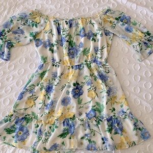Floral Off Shoulder Dress